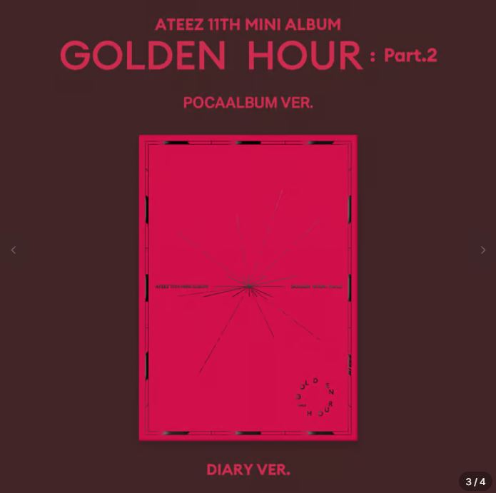 Ateez Golden Hour : part.2 - Pocaalbum [Makestar POB]