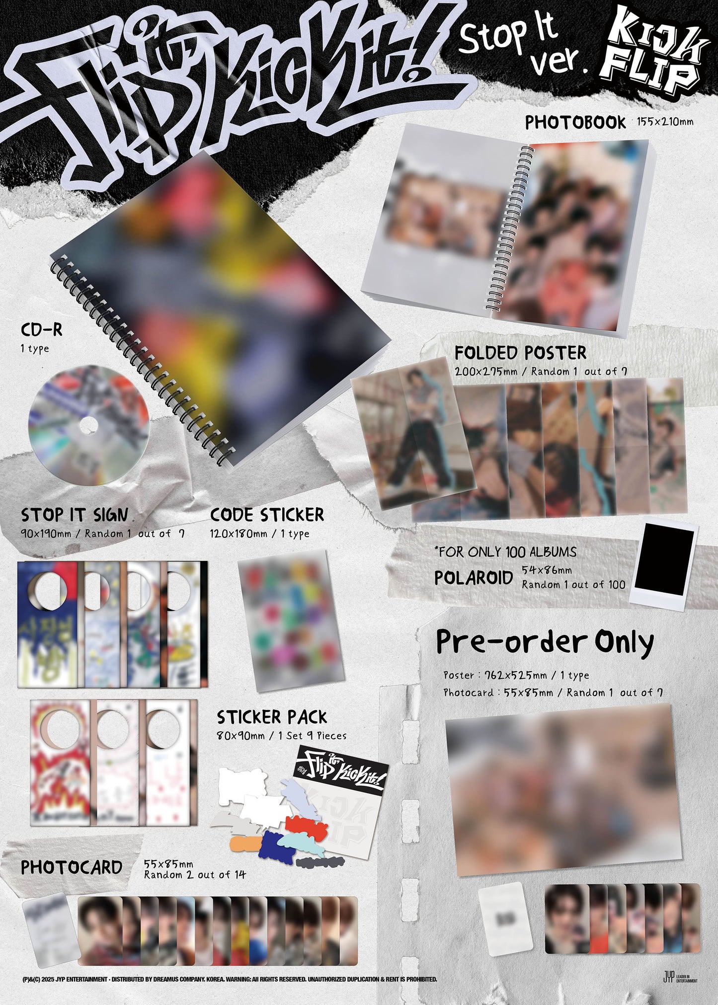 KickFlip 1st Mini Album [Flip it, Kick it!] Pre-Order Photocard Event