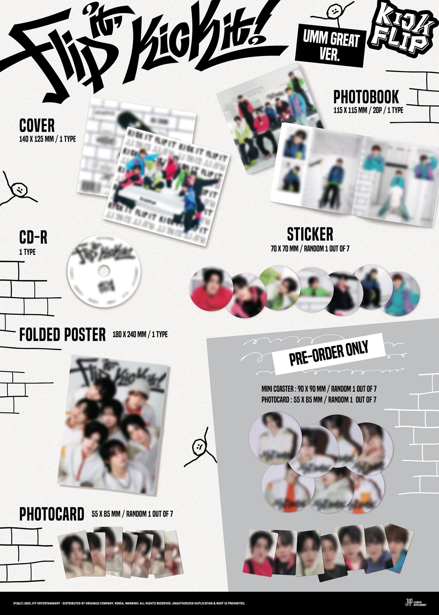 KickFlip 1st Mini Album [Flip it, Kick it!] Pre-Order Photocard Event